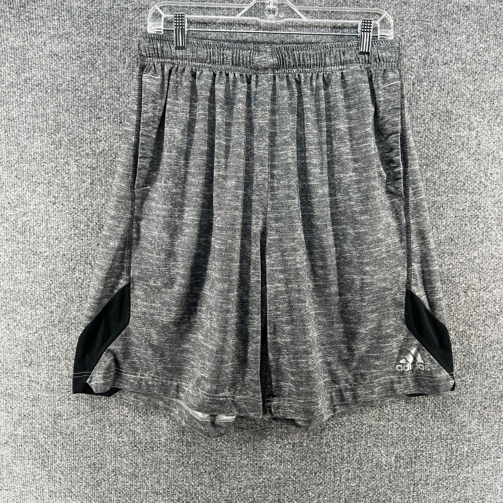Adidas Shorts Men 30 Gray Performance Stretch‎ Waist Casual Pockets